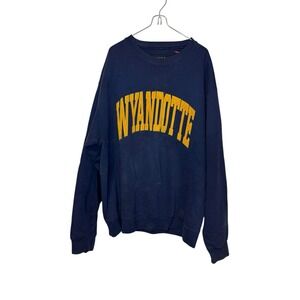 JanSport Men's Sweatshirt Vintage Embroidered WYANDOTTE Oversized Pullover Large